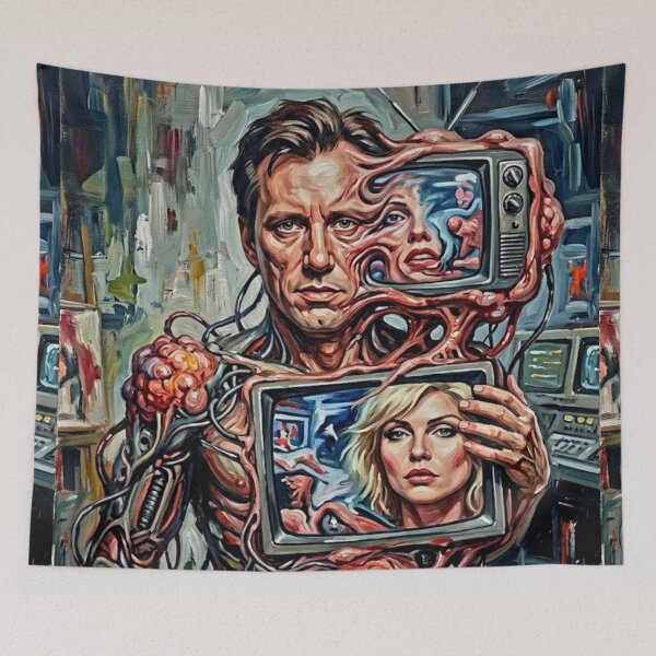 Item preview, Videodrome Body Horror Sci-Fi Fine Art Tribute designed and sold by Art's Diner.