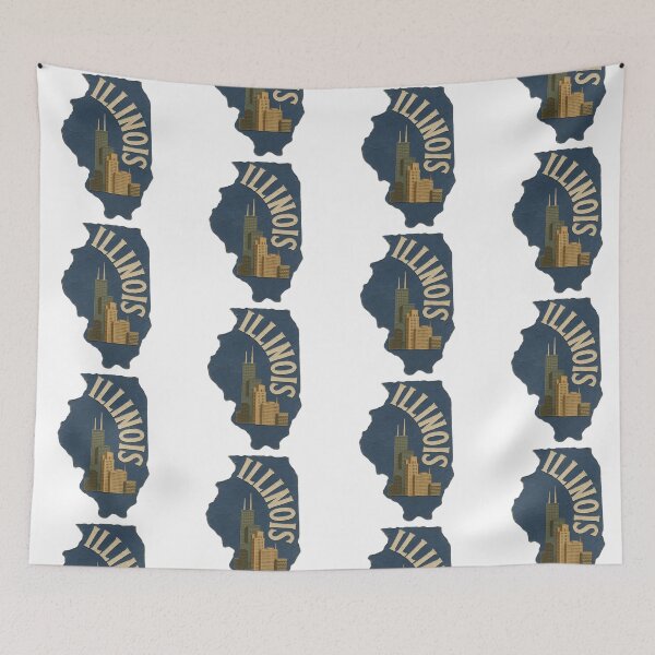 Item preview,  Illinois Map | Illinois State Outline | USA Map Art designed and sold by 22k Lab Studio.