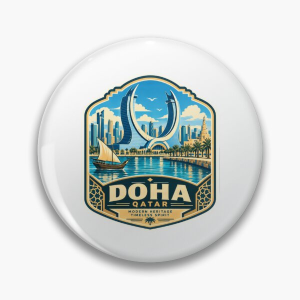 Item preview, Doha Qatar Modern Heritage Timeless Spirit Travel Souvenir Destination designed and sold by kristyparkStar3.