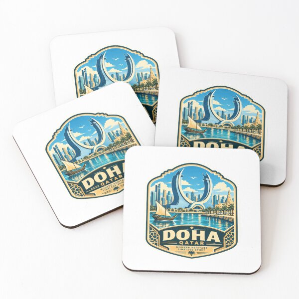 Item preview, Doha Qatar Modern Heritage Timeless Spirit Travel Souvenir Destination designed and sold by kristyparkStar3.