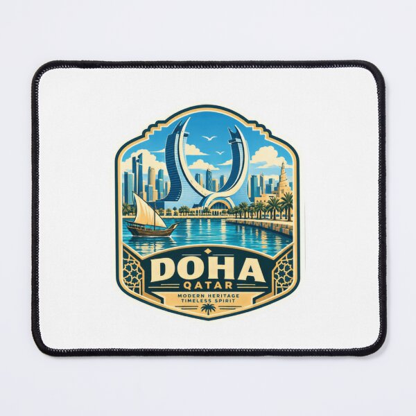 Item preview, Doha Qatar Modern Heritage Timeless Spirit Travel Souvenir Destination designed and sold by kristyparkStar3.