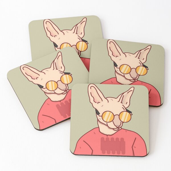 Item preview, Retro Sphynx Cat in Yellow Glasses designed and sold by Hawlamanst.