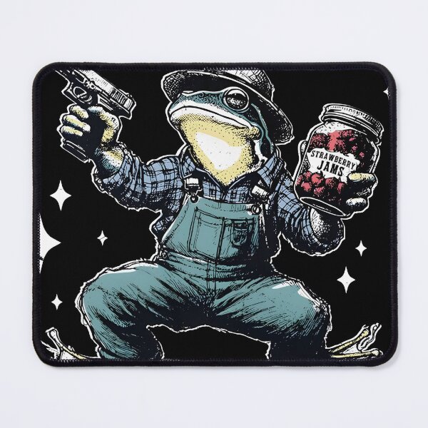 Item preview, Strawberry Jams But My Glock Don't Funny Frog Meme designed and sold by SenoritaVixyArt.