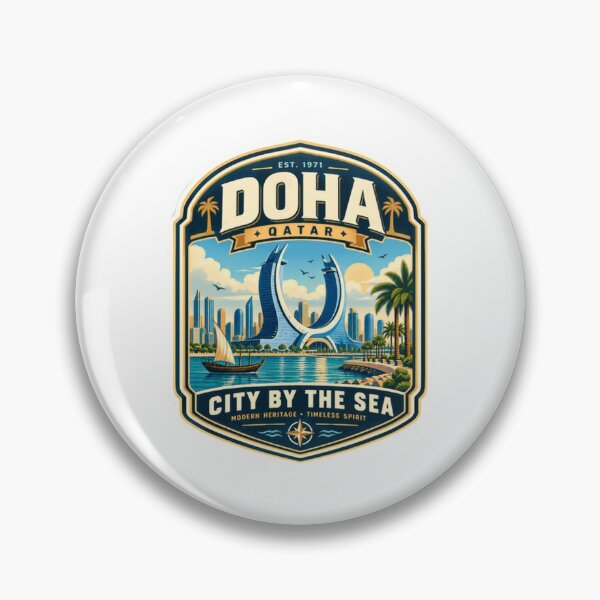 Item preview, Doha Qatar City By The Sea Travel Destination Souvenir designed and sold by kristyparkStar3.