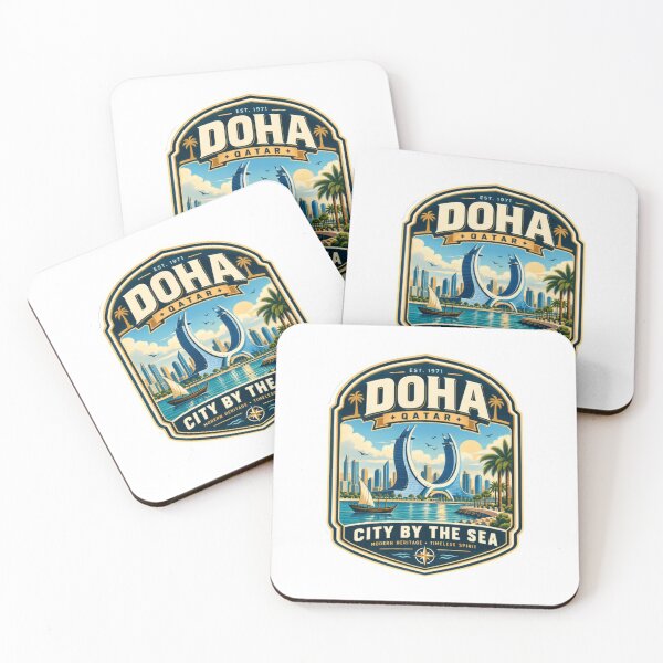 Item preview, Doha Qatar City By The Sea Travel Destination Souvenir designed and sold by kristyparkStar3.