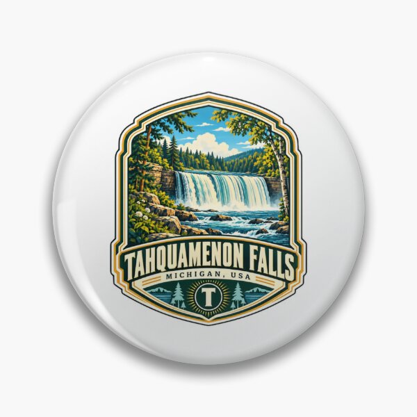 Item preview, Tahquamenon Falls Michigan USA Waterfall Travel Souvenir designed and sold by kristyparkStar3.