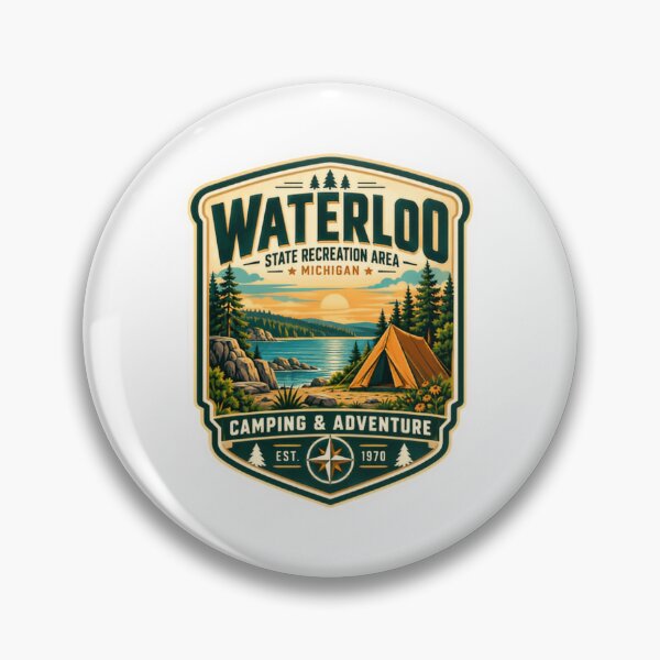 Item preview, Waterloo State Recreation Area Michigan Camping & Adventure Est. 1970 Outdoor Explorer Travel designed and sold by kristyparkStar3.