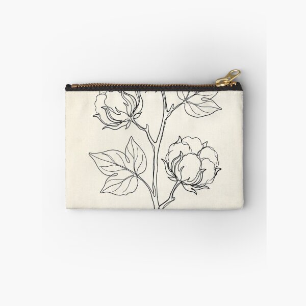 Item preview, Single Cotton Stem | Minimalist Line Art Botanical Print designed and sold by Zaramodo.