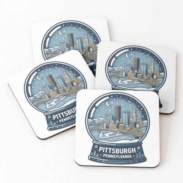 Item preview, Vintage Pittsburgh Snow Globe Travel Badge designed and sold by k3rstman1.