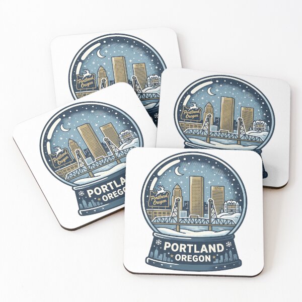 Item preview, Vintage Portland Snow Globe Travel Badge designed and sold by k3rstman1.