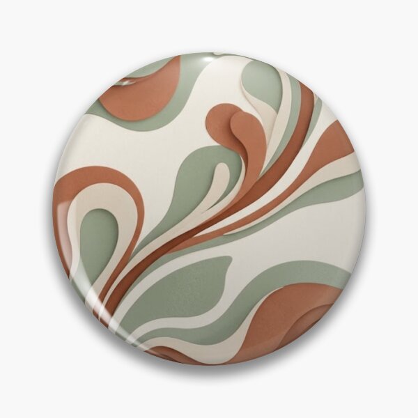 Item preview, Terracotta Vine Drift | Minimalist Abstract Botanical Print designed and sold by Zaramodo.