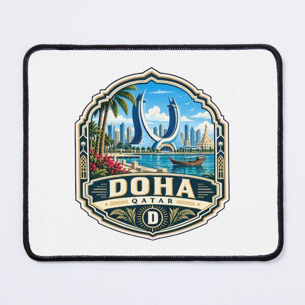 Item preview, Doha Qatar Travel Souvenir City Destination For Travelers Visitors designed and sold by kristyparkStar3.