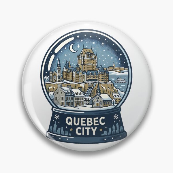 Item preview, Vintage Quebec City Snow Globe Travel Badge designed and sold by k3rstman1.