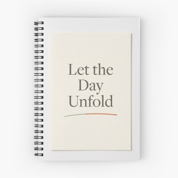 Item preview, Let the Day Unfold | Calm Typography Wall Art designed and sold by Zaramodo.