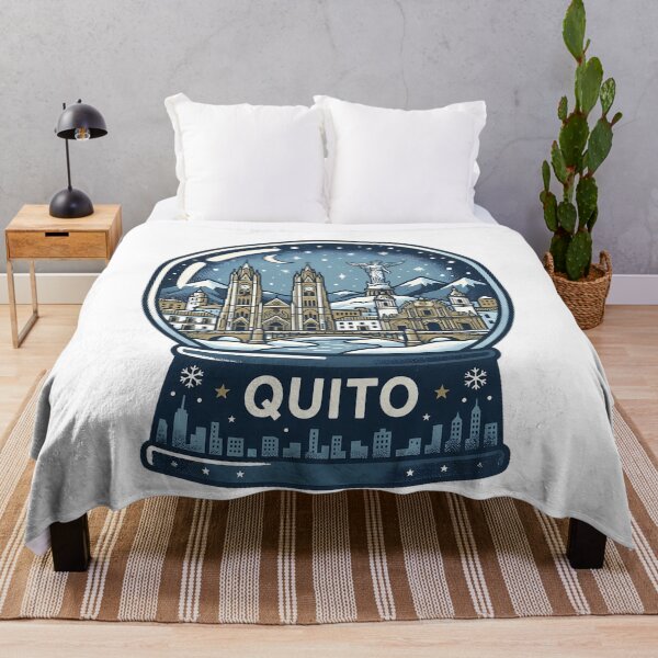 Item preview, Vintage Quito Snow Globe Travel Badge designed and sold by k3rstman1.