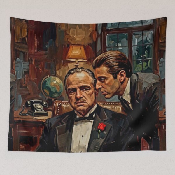 Item preview, The Godfather Crime Drama Fine Art Tribute designed and sold by Art's Diner.
