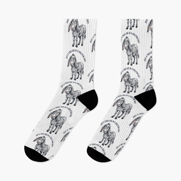 Item preview, Tired Skeleton Donkey designed and sold by Tiffany Roy.