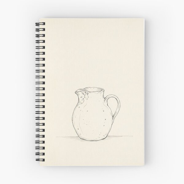 Item preview, Hand-Thrown Stoneware Jug | Wabi-Sabi Minimalist Print designed and sold by Zaramodo.