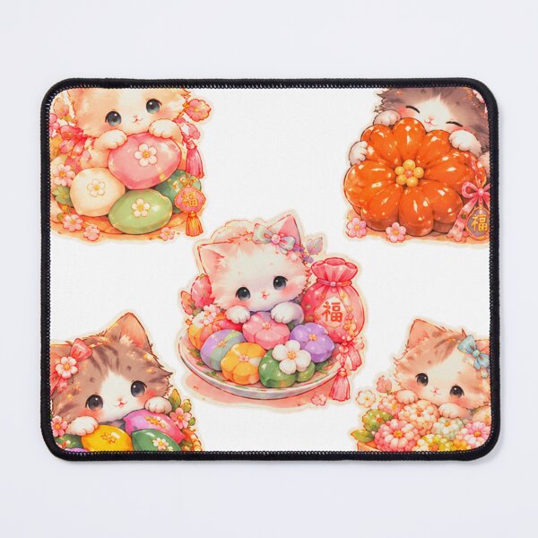 Item preview, korea lucky food kitty design designed and sold by sara747.