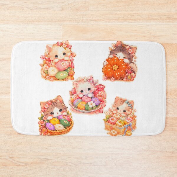 Item preview, korea lucky food kitty design designed and sold by sara747.