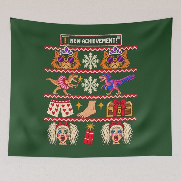 Item preview, Dungeon Crawler Carl Ugly Christmas Sweater Holiday LitRPG Gamer designed and sold by Revoleos.