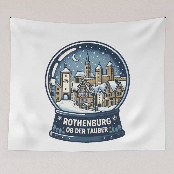 Item preview, Vintage Rothenburg Ob Der Tauber Snow Globe Travel Badge designed and sold by k3rstman1.