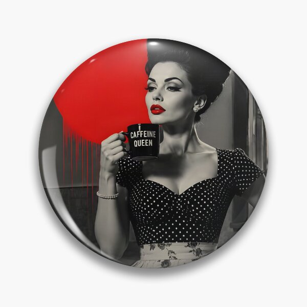 Item preview, Vintage Caffeine Queen designed and sold by UrbanTempleArt.