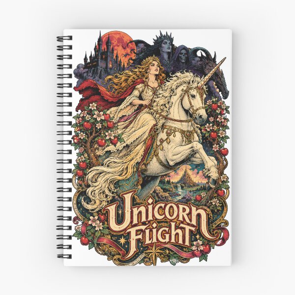 Item preview, Unicorn Flight – Dark Fantasy Princess & Magical Unicorn designed and sold by Hecate Emporium.