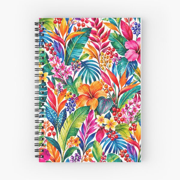 Item preview, Vibrant Tropical Watercolor Pattern - Hibiscus Monstera Botanical designed and sold by VYBEHAUS.