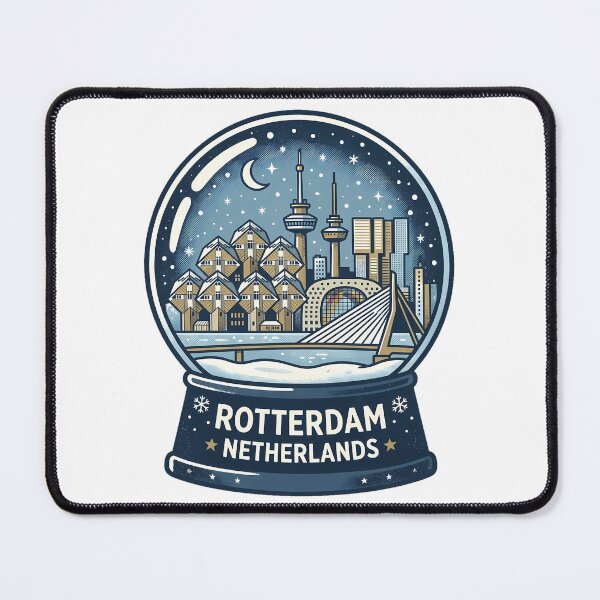 Item preview, Vintage Rotterdam Snow Globe Travel Badge designed and sold by k3rstman1.