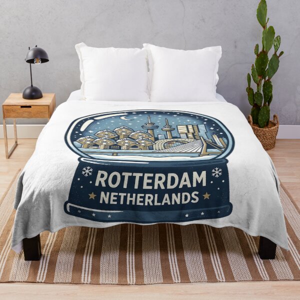 Item preview, Vintage Rotterdam Snow Globe Travel Badge designed and sold by k3rstman1.