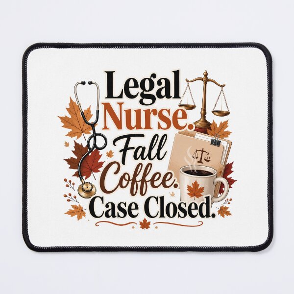 Item preview, Legal Nurse Fall Coffee Case Closed – Funny Legal Nurse Consultant Autumn Design designed and sold by CuteDesignables.