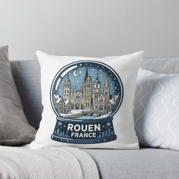 Item preview, Vintage Rouen Snow Globe Travel Badge designed and sold by k3rstman1.