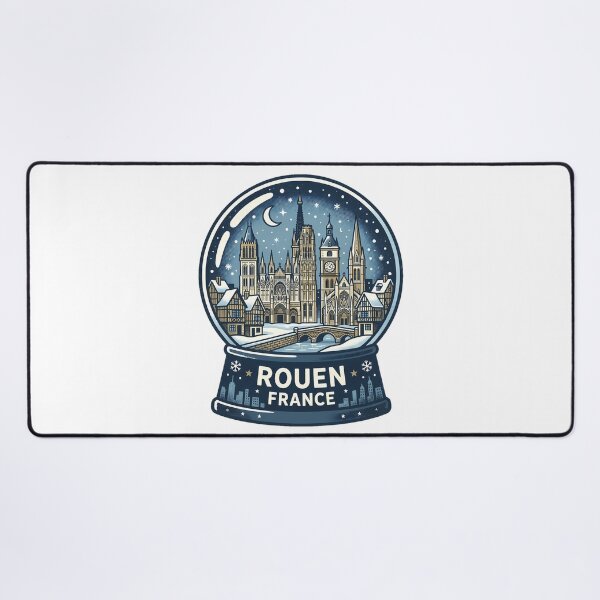 Item preview, Vintage Rouen Snow Globe Travel Badge designed and sold by k3rstman1.