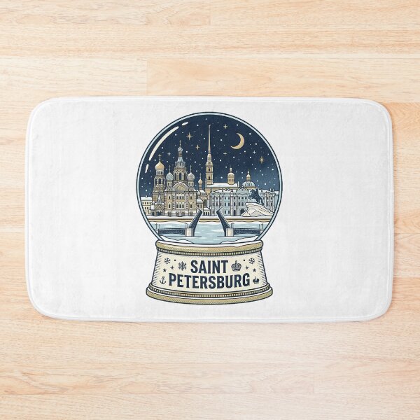 Item preview, Vintage Saint Petersburg 1 Snow Globe Travel Badge designed and sold by k3rstman1.