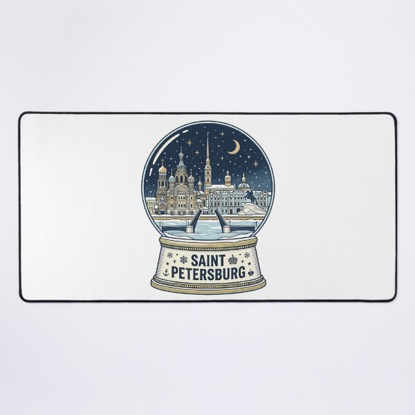 Item preview, Vintage Saint Petersburg 1 Snow Globe Travel Badge designed and sold by k3rstman1.
