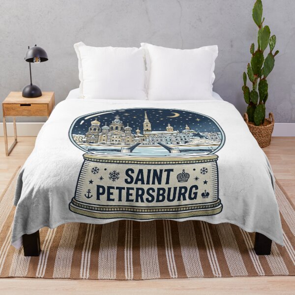 Item preview, Vintage Saint Petersburg 1 Snow Globe Travel Badge designed and sold by k3rstman1.