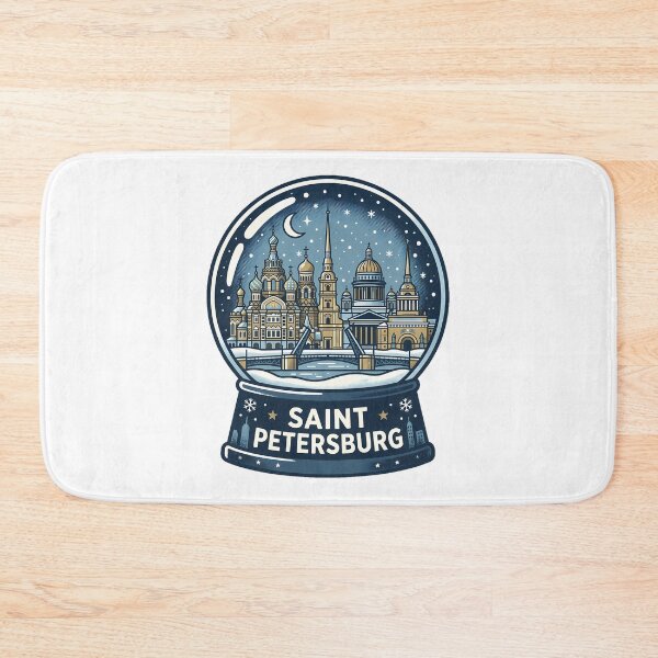 Item preview, Vintage Saint Petersburg 2 Snow Globe Travel Badge designed and sold by k3rstman1.