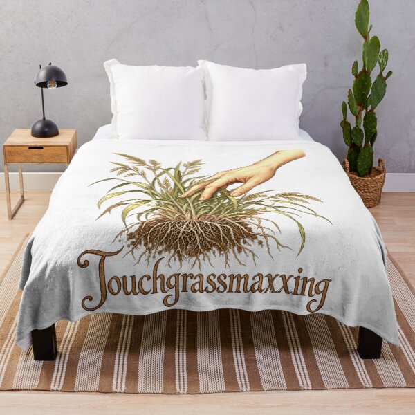 Item preview, The Touch Some Grass Maxxing Joke designed and sold by elderberry.