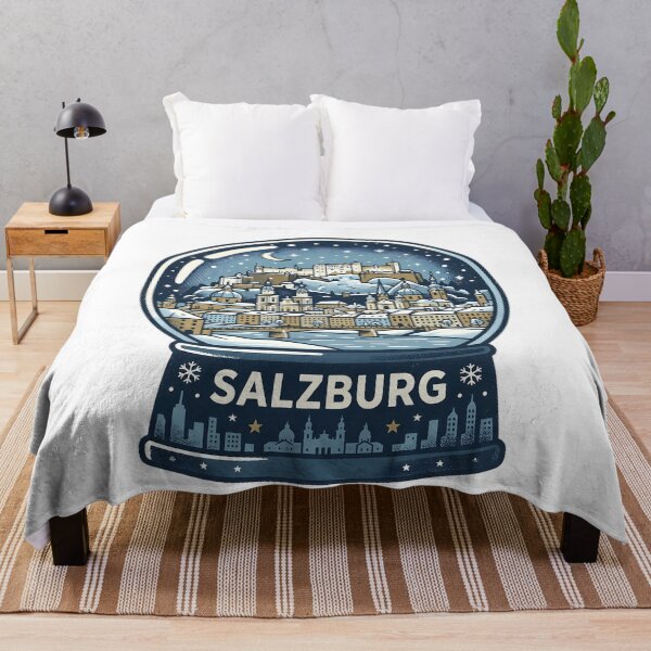 Item preview, Vintage Salzburg Snow Globe Travel Badge designed and sold by k3rstman1.