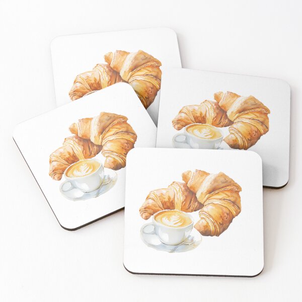 Item preview, Charming Watercolor Croissants Sticker - French Pastry Art designed and sold by Papsin.