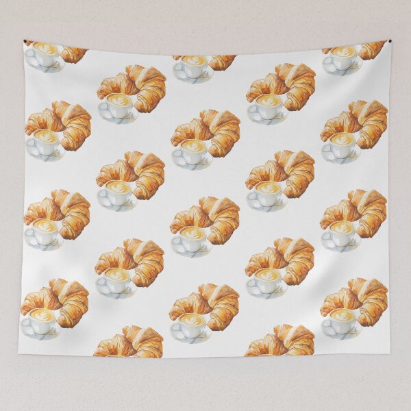 Item preview, Charming Watercolor Croissants Sticker - French Pastry Art designed and sold by Papsin.