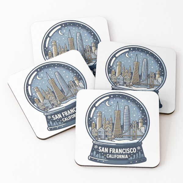 Item preview, Vintage San Francisco Snow Globe Travel Badge designed and sold by k3rstman1.