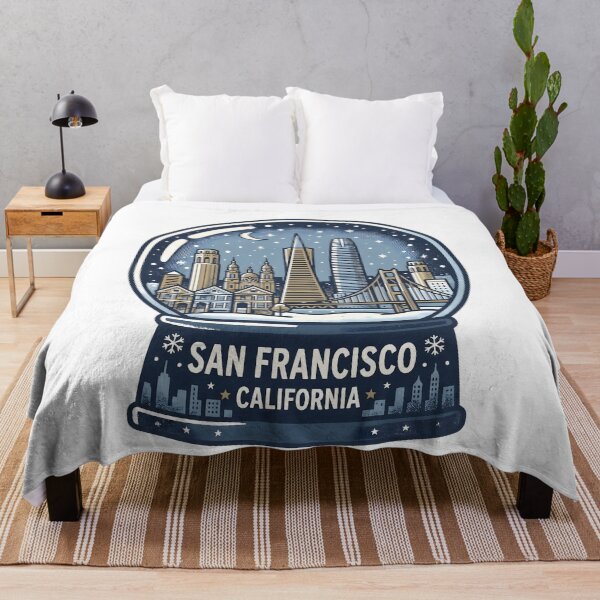 Item preview, Vintage San Francisco Snow Globe Travel Badge designed and sold by k3rstman1.