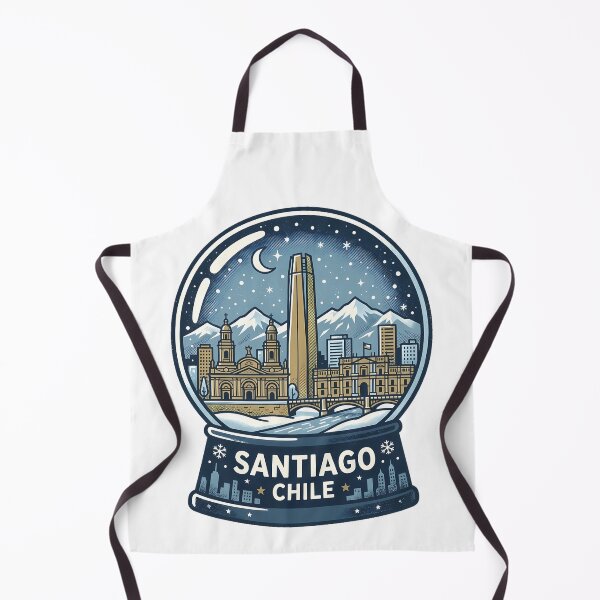Item preview, Vintage Santiago Snow Globe Travel Badge designed and sold by k3rstman1.