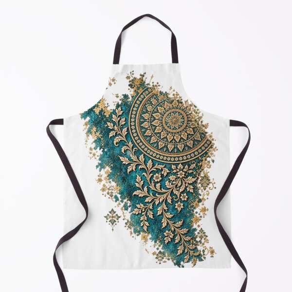 Item preview, Royal Teal & Gold Mandala – Luxury Ornamental Art designed and sold by aliyehc.