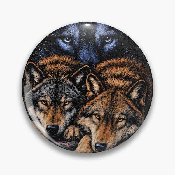 Item preview, Vintage 90s Wolf Pack Moon designed and sold by SenoritaVixyArt.