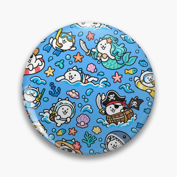 Item preview, Battle Cats Ocean Adventure Surf, Swim & Pirate Cats designed and sold by PixelRune.