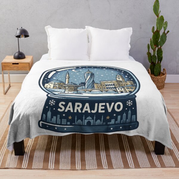 Item preview, Vintage Sarajevo Snow Globe Travel Badge designed and sold by k3rstman1.