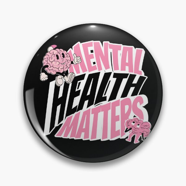Item preview, MENTAL HEALTH - Matters Brain Characters (White) designed and sold by Discothreadz.
